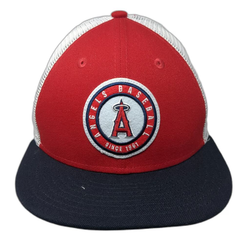 Los Angeles Angels MLB New Era Trucker Hat Red White Blue One Size OS Snapback